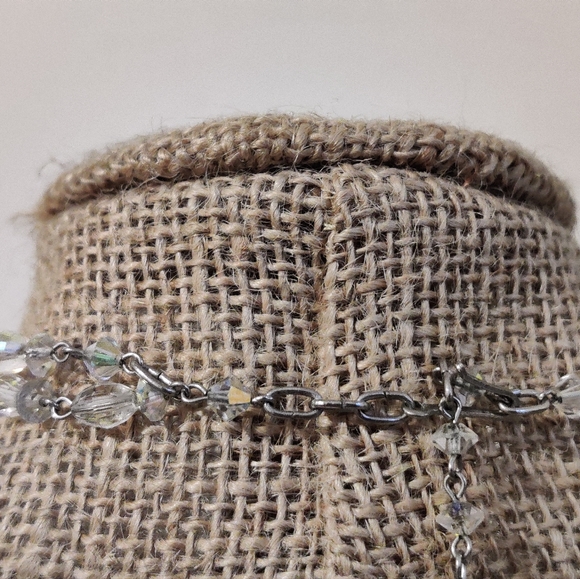 Vintage Austrian crystals long gradient necklace - Picture 10 of 13